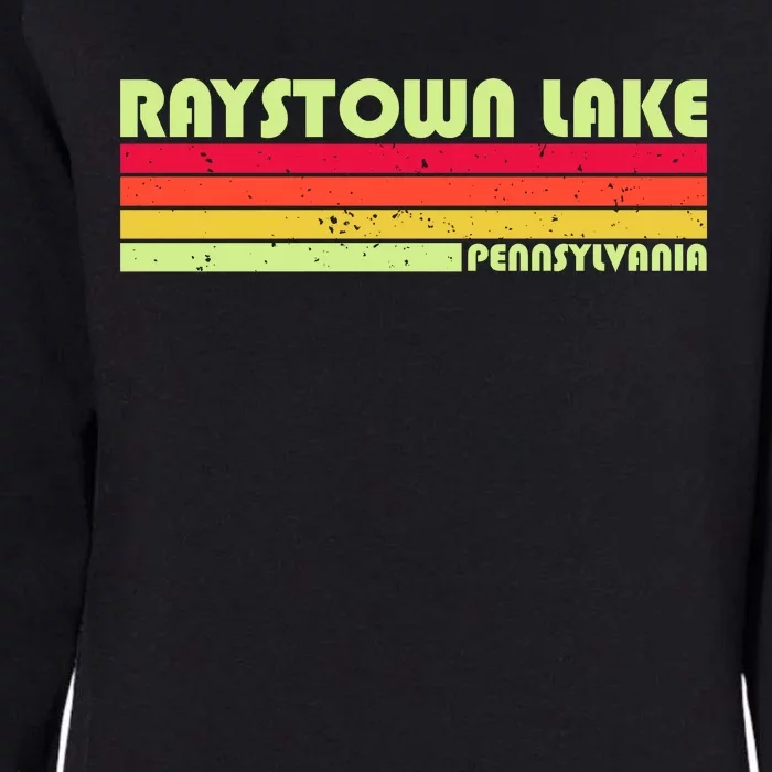 Retro Raystown Lake Pennsylvania Womens California Wash Sweatshirt