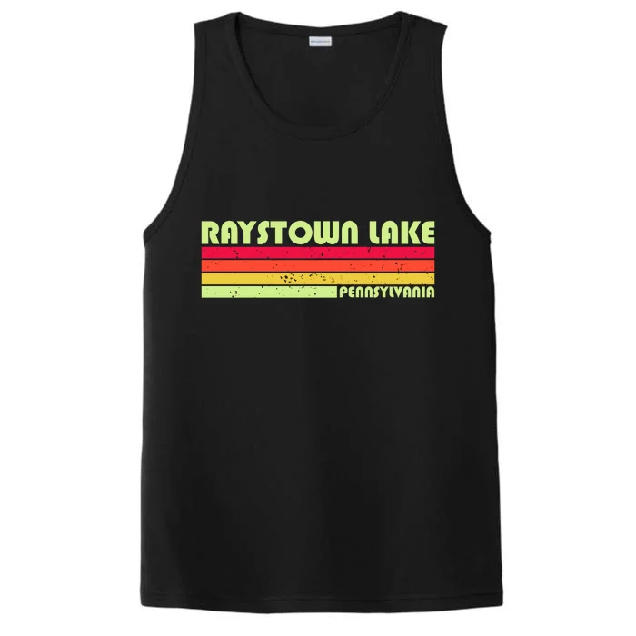 Retro Raystown Lake Pennsylvania Performance Tank