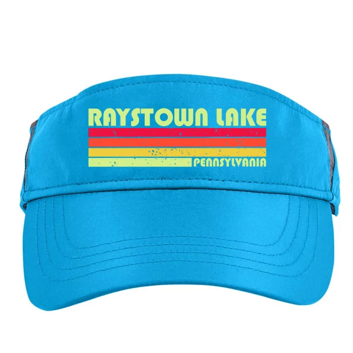 Retro Raystown Lake Pennsylvania Adult Drive Performance Visor