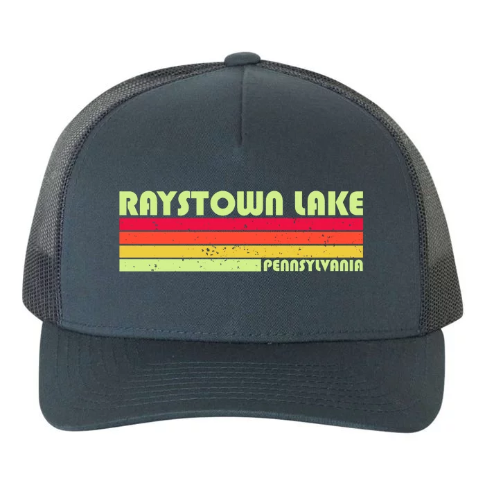 Retro Raystown Lake Pennsylvania Yupoong Adult 5-Panel Trucker Hat