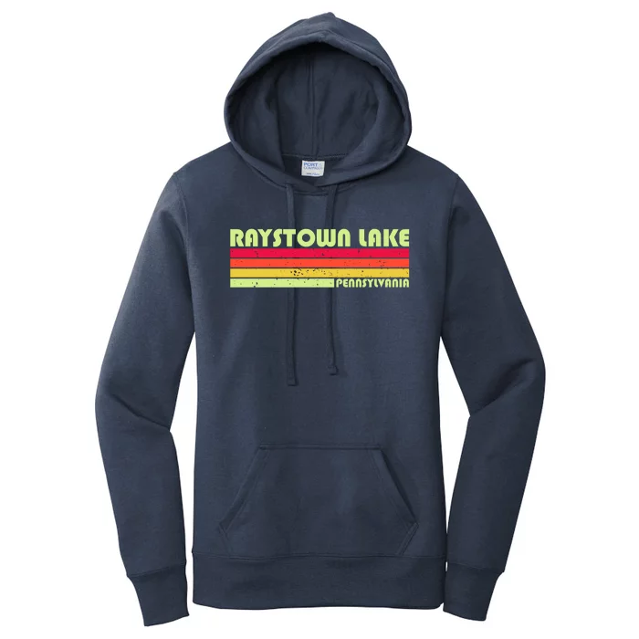 Retro Raystown Lake Pennsylvania Women's Pullover Hoodie