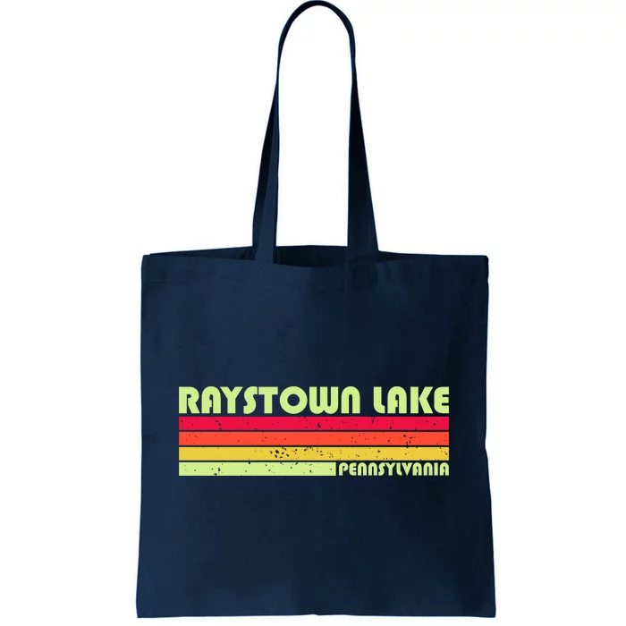 Retro Raystown Lake Pennsylvania Tote Bag