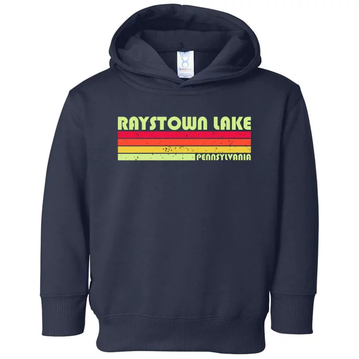 Retro Raystown Lake Pennsylvania Toddler Hoodie