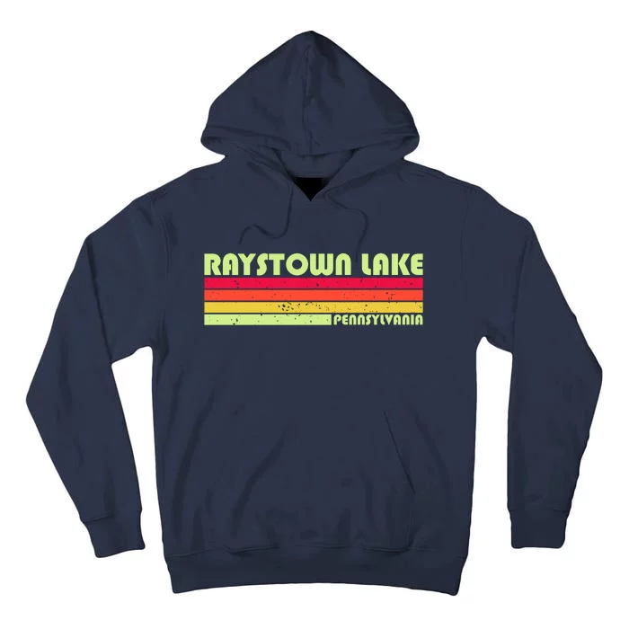 Retro Raystown Lake Pennsylvania Tall Hoodie