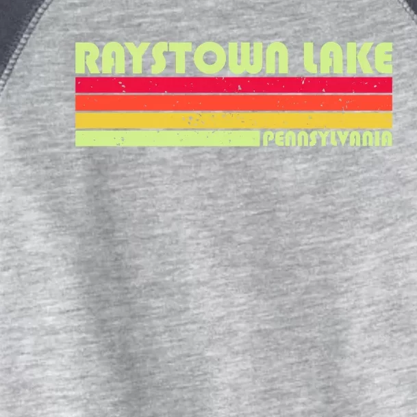 Retro Raystown Lake Pennsylvania Toddler Fine Jersey T-Shirt