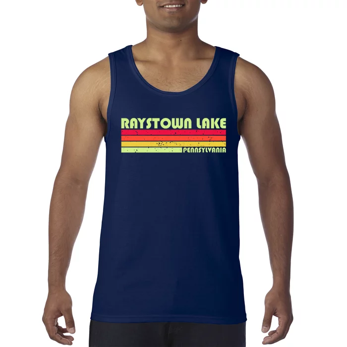 Retro Raystown Lake Pennsylvania Tank Top