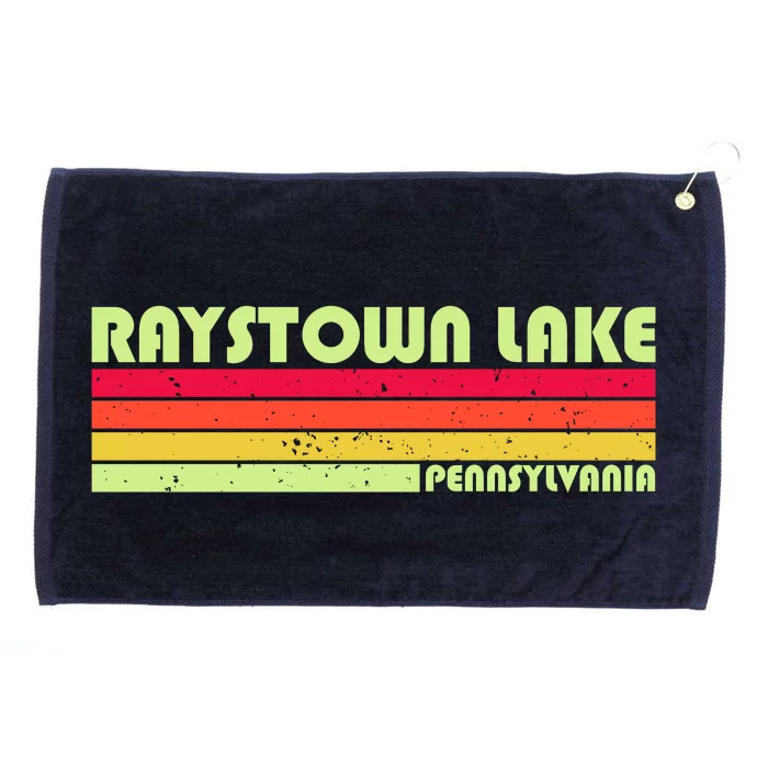 Retro Raystown Lake Pennsylvania Grommeted Golf Towel