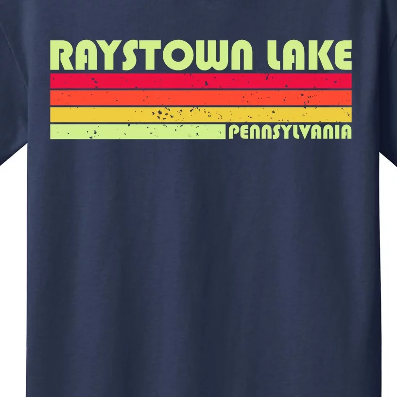 Retro Raystown Lake Pennsylvania Kids T-Shirt