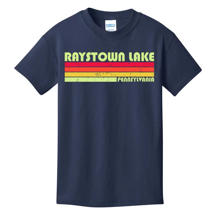 Retro Raystown Lake Pennsylvania Kids T-Shirt