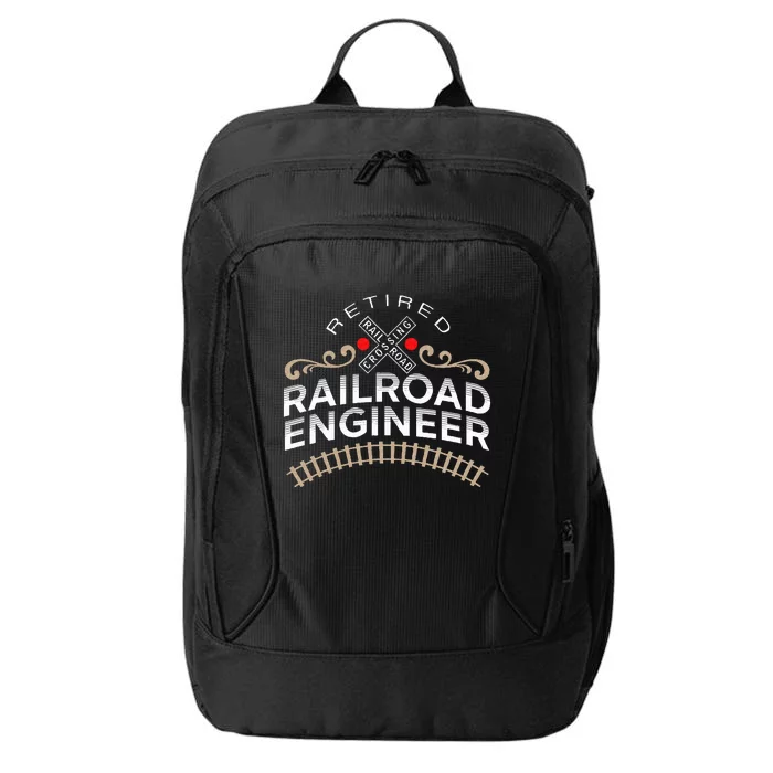 Retired Railroad Locomotive Train Engineer City Backpack