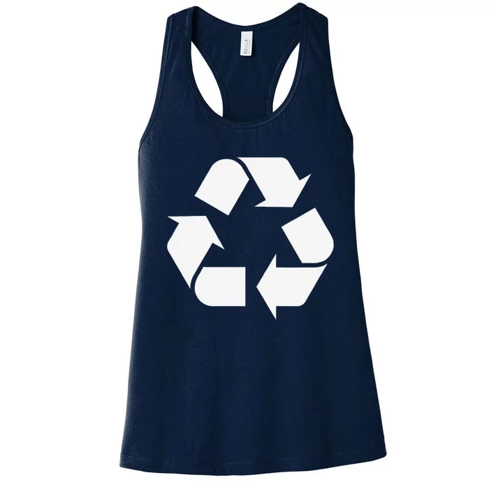 Recycling Recycle Logo Earth Day For Women's Racerback Tank