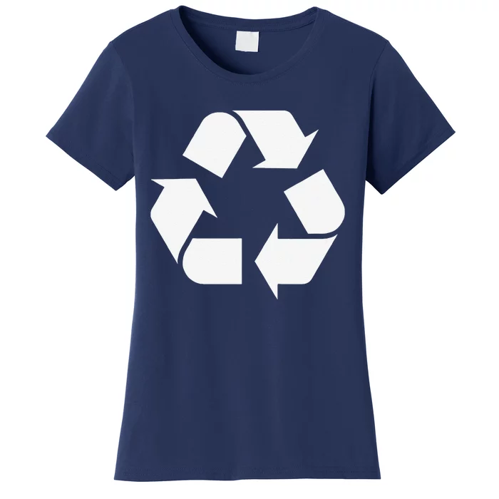 Recycling Recycle Logo Earth Day For Women's T-Shirt