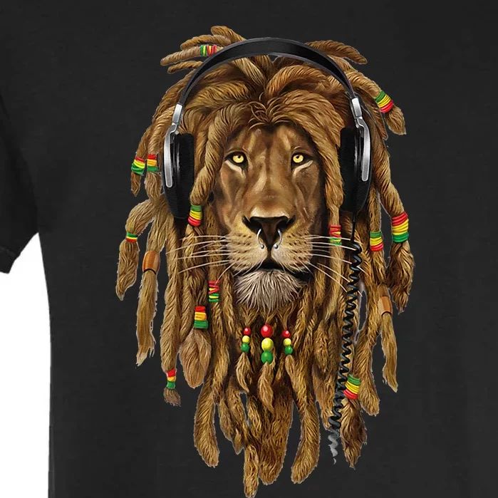 Rasta Reggae Lion Music Art For Rastafari Lover Garment-Dyed Heavyweight T-Shirt