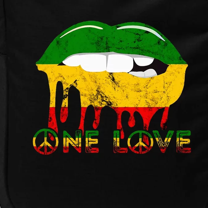 Rasta Reggae Lips Mouth Jamaican Music Kissing One Love Impact Tech Backpack