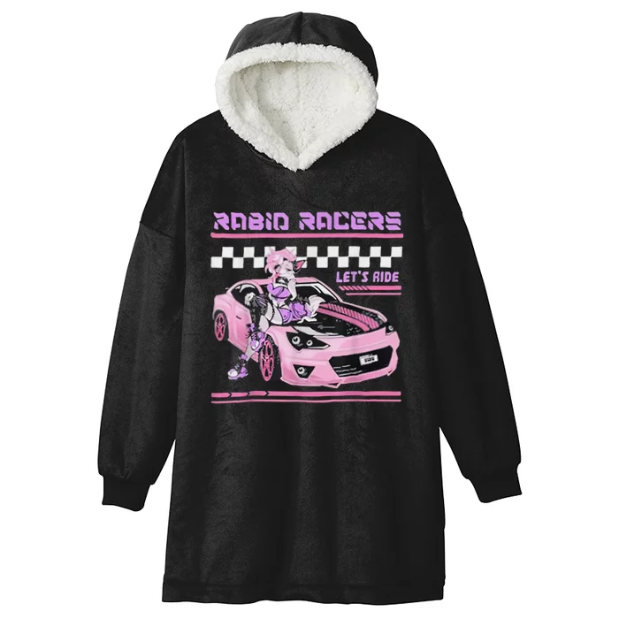 Rabid Racers Let’S Ride Hooded Wearable Blanket