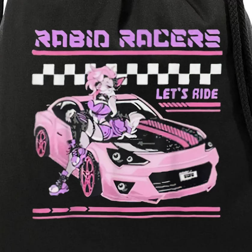 Rabid Racers Let’S Ride Drawstring Bag