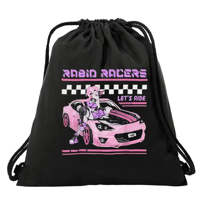 Rabid Racers Let’S Ride Drawstring Bag