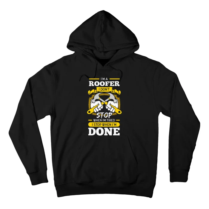 Roofer Roof Mechanic Construction Contractor Tradesperson Hoodie