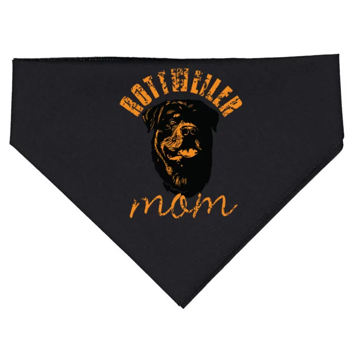 Rottweiler Rottie Mom Mom Vintage USA-Made Doggie Bandana