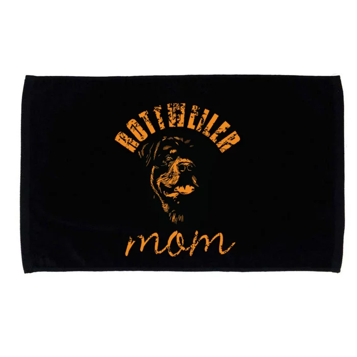 Rottweiler Rottie Mom Mom Vintage Microfiber Hand Towel