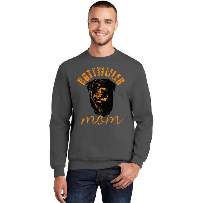 Rottweiler Rottie Mom Mom Vintage Tall Sweatshirt