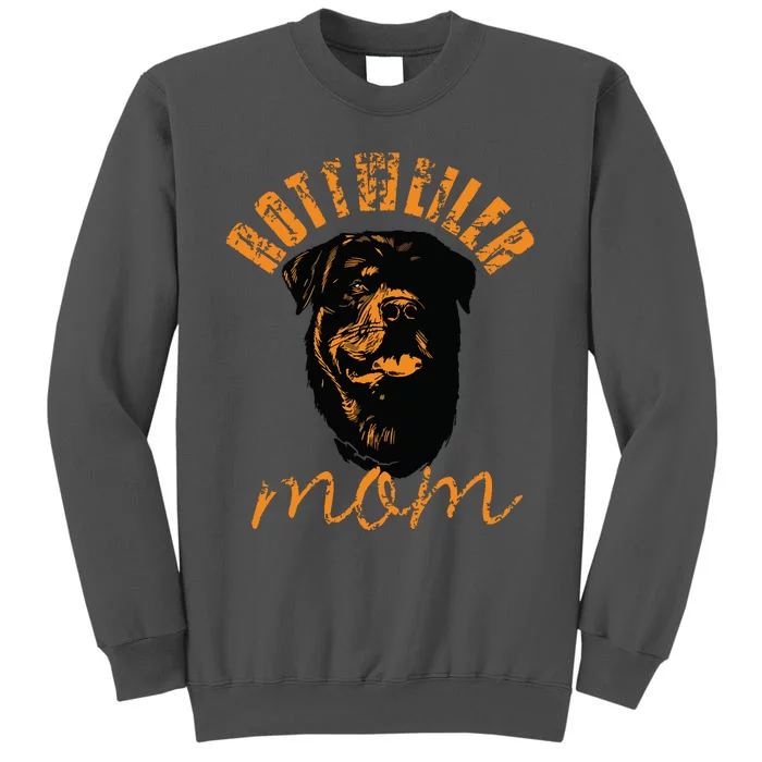 Rottweiler Rottie Mom Mom Vintage Tall Sweatshirt