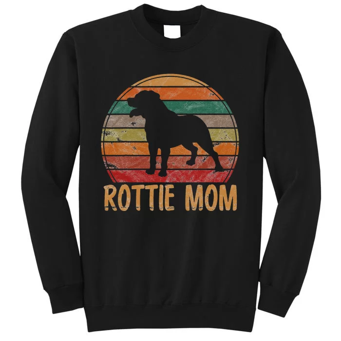 Retro Rottweiler Mom Gift Rott Dog Mother Pet Rottie Mama Sweatshirt