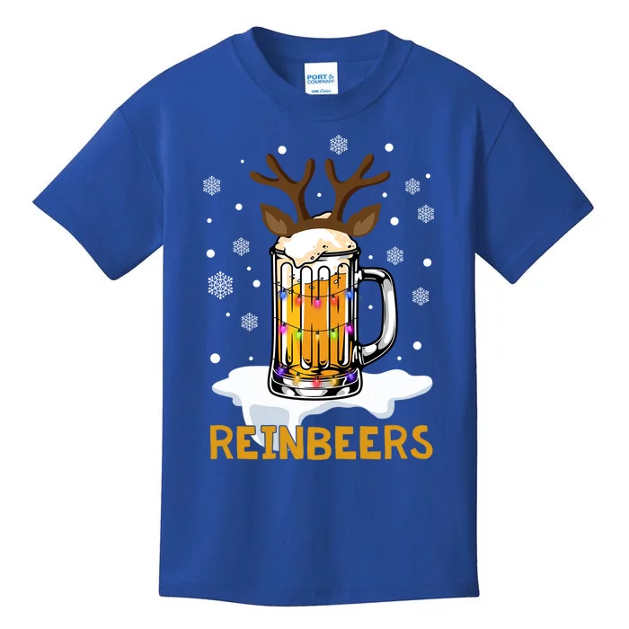 Reinbeers Reindeer Merry Christmas Snowflake Xmas Pajamas Great Gift Kids T-Shirt