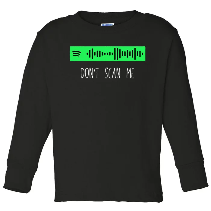 Rick Roll Music App Scan Code Funny Joke Qr Toddler Long Sleeve Shirt