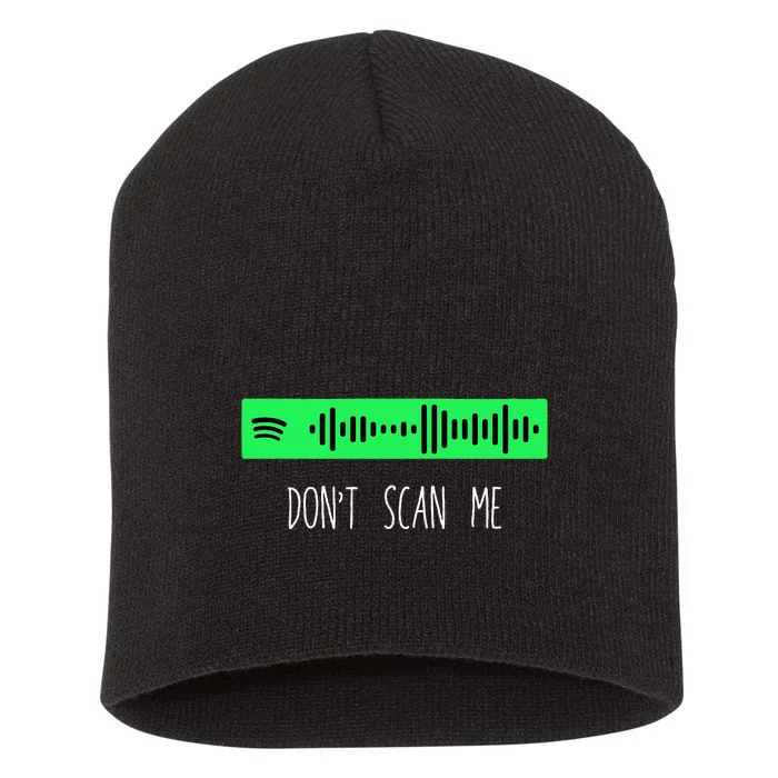 Rick Roll Music App Scan Code Funny Joke Qr Short Acrylic Beanie