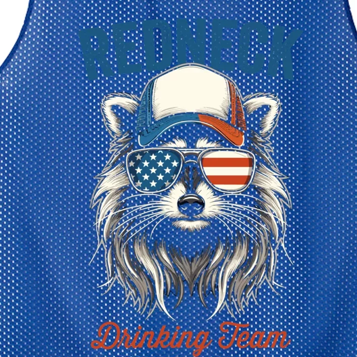 Redneck Raccoon Mullet White Trash Party Attire Hillbilly Gift Mesh Reversible Basketball Jersey Tank