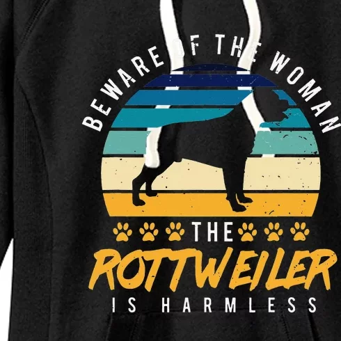 Rottweiler  Rotti Mom Gift Dog Dad Women's Fleece Hoodie