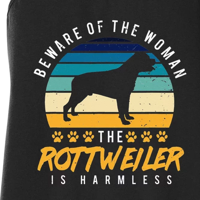 Rottweiler  Rotti Mom Gift Dog Dad Women's Racerback Tank