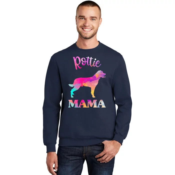 Rottie Rottweiler Mama Funny Mothers Day Dog Mom Tall Sweatshirt