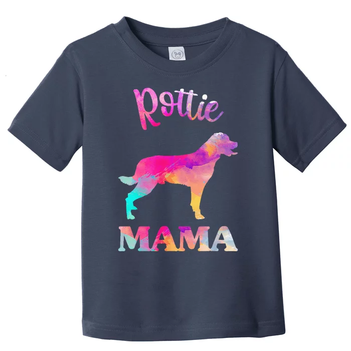 Rottie Rottweiler Mama Funny Mothers Day Dog Mom Toddler T-Shirt