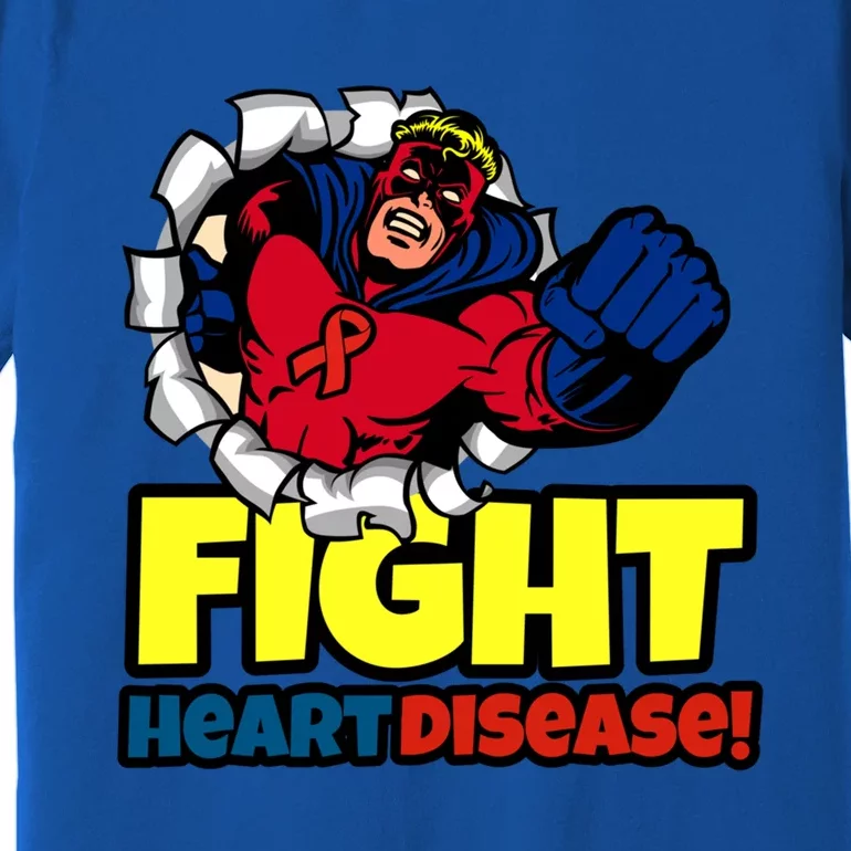 Red Ribbon Month Funny Gift Heart Disease Awareness Great Gift Premium T-Shirt