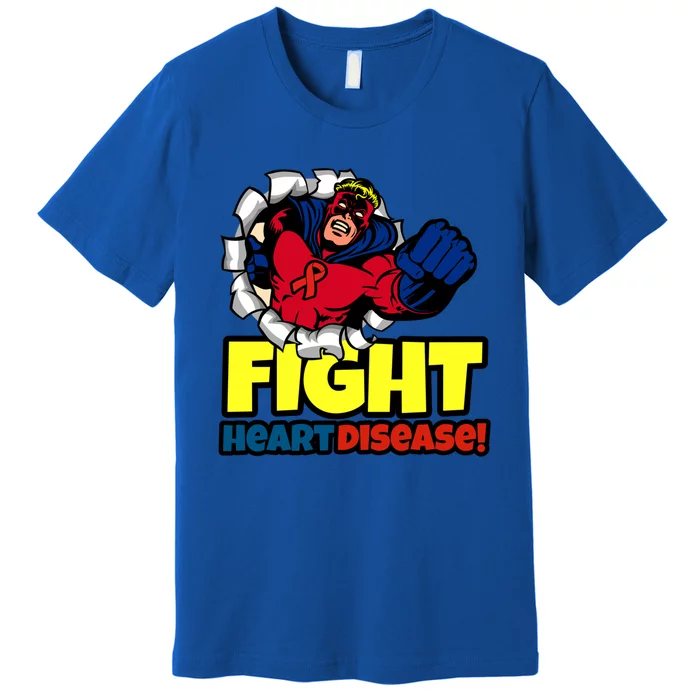 Red Ribbon Month Funny Gift Heart Disease Awareness Great Gift Premium T-Shirt