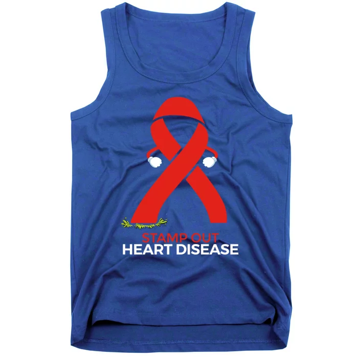 Red Ribbon Month Products Funny Gift For Heart Disease Awareness Gift Tank Top