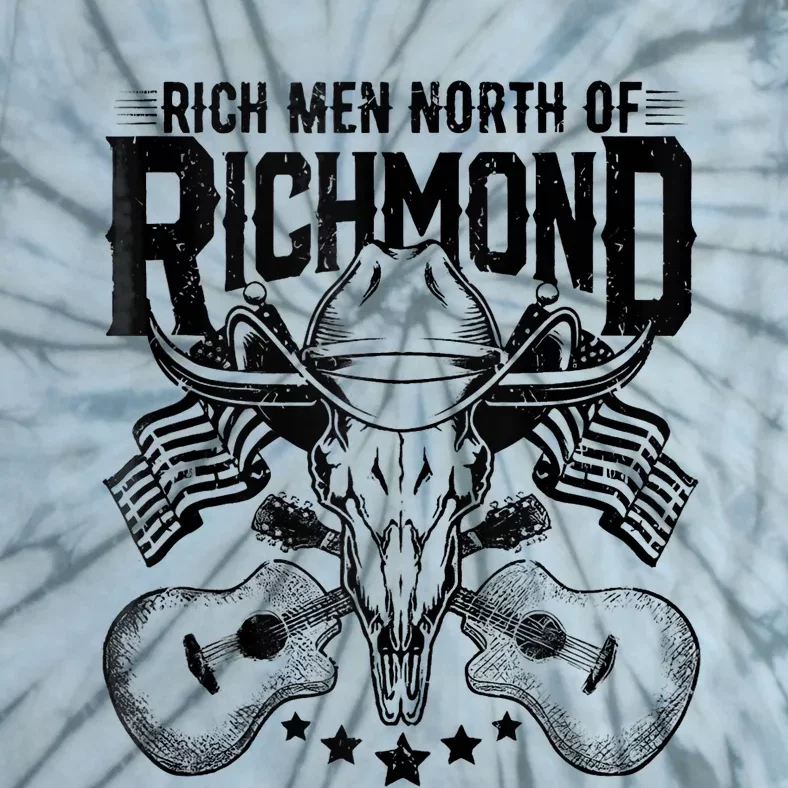 Retro Rich Men North Of Richmond Funny Flag USA T Tie-Dye T-Shirt