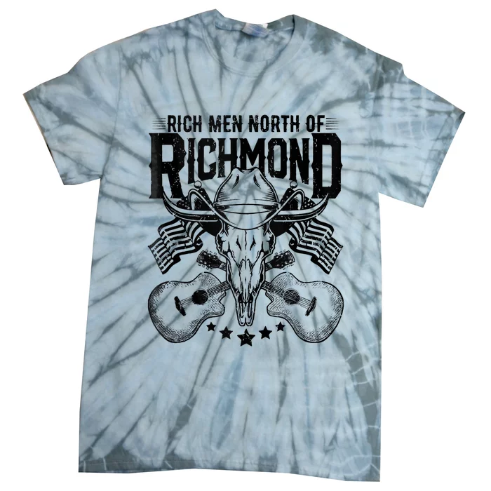 Retro Rich Men North Of Richmond Funny Flag USA T Tie-Dye T-Shirt