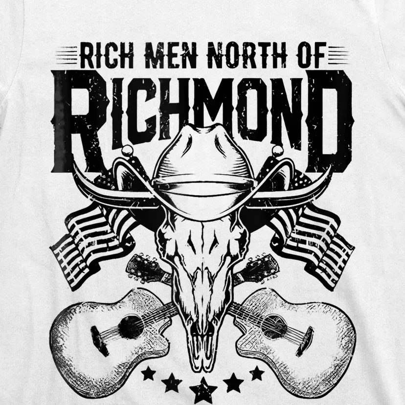 Retro Rich Men North Of Richmond Funny Flag USA T T-Shirt