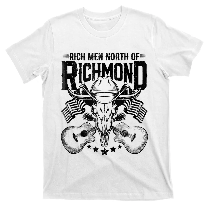 Retro Rich Men North Of Richmond Funny Flag USA T T-Shirt