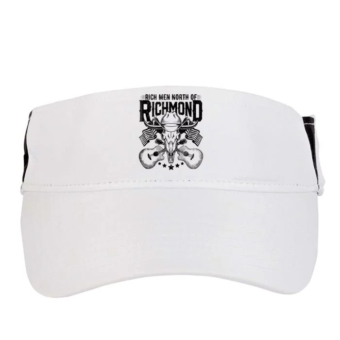 Retro Rich Men North Of Richmond Funny Flag USA T Adult Drive Performance Visor