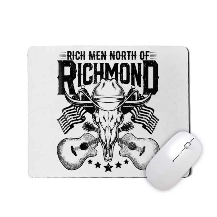 Retro Rich Men North Of Richmond Funny Flag USA T Mousepad