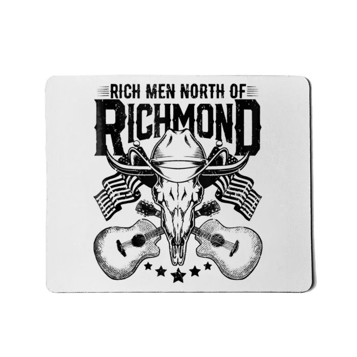 Retro Rich Men North Of Richmond Funny Flag USA T Mousepad