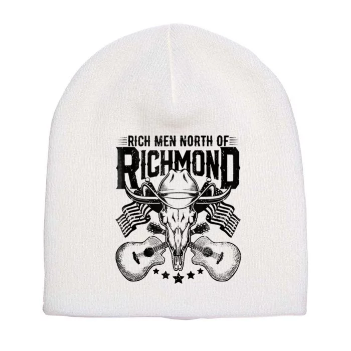 Retro Rich Men North Of Richmond Funny Flag USA T Short Acrylic Beanie