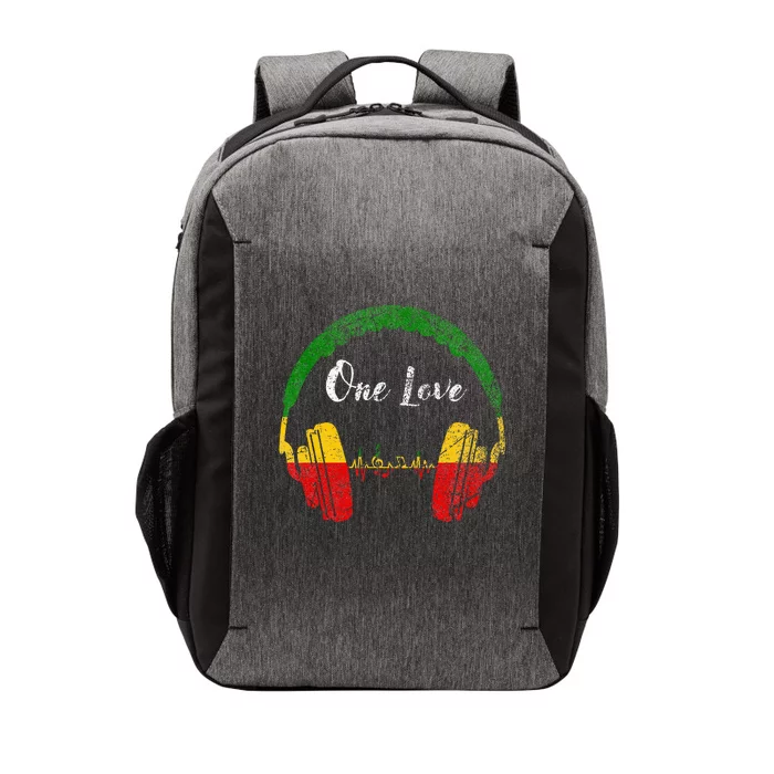 Rasta Reggae Music Headphones Jamaican Pride One Love Vector Backpack