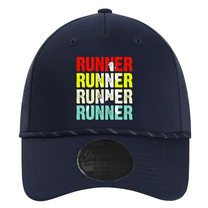 Runner Running Marathoner Retro Vintage Performance The Dyno Cap