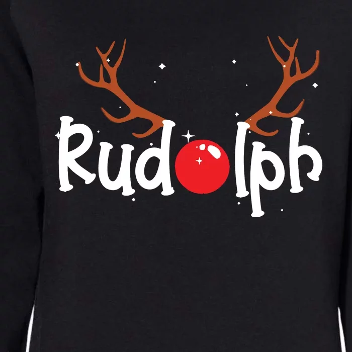 Rudolph Red Nose Reindeer Christmas Funny Womens California Wash Sweatshirt