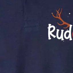 Rudolph Red Nose Reindeer Christmas Funny Softstyle Adult Sport Polo